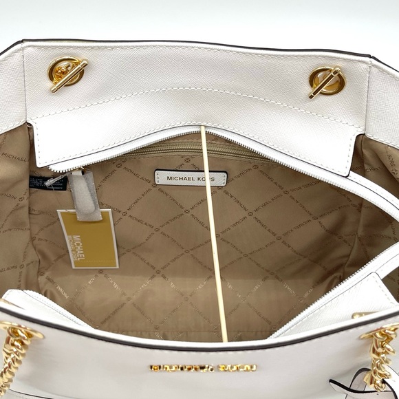 Michael Kors Large Chain Shoulder Tote Bag - Picture 6 of 8